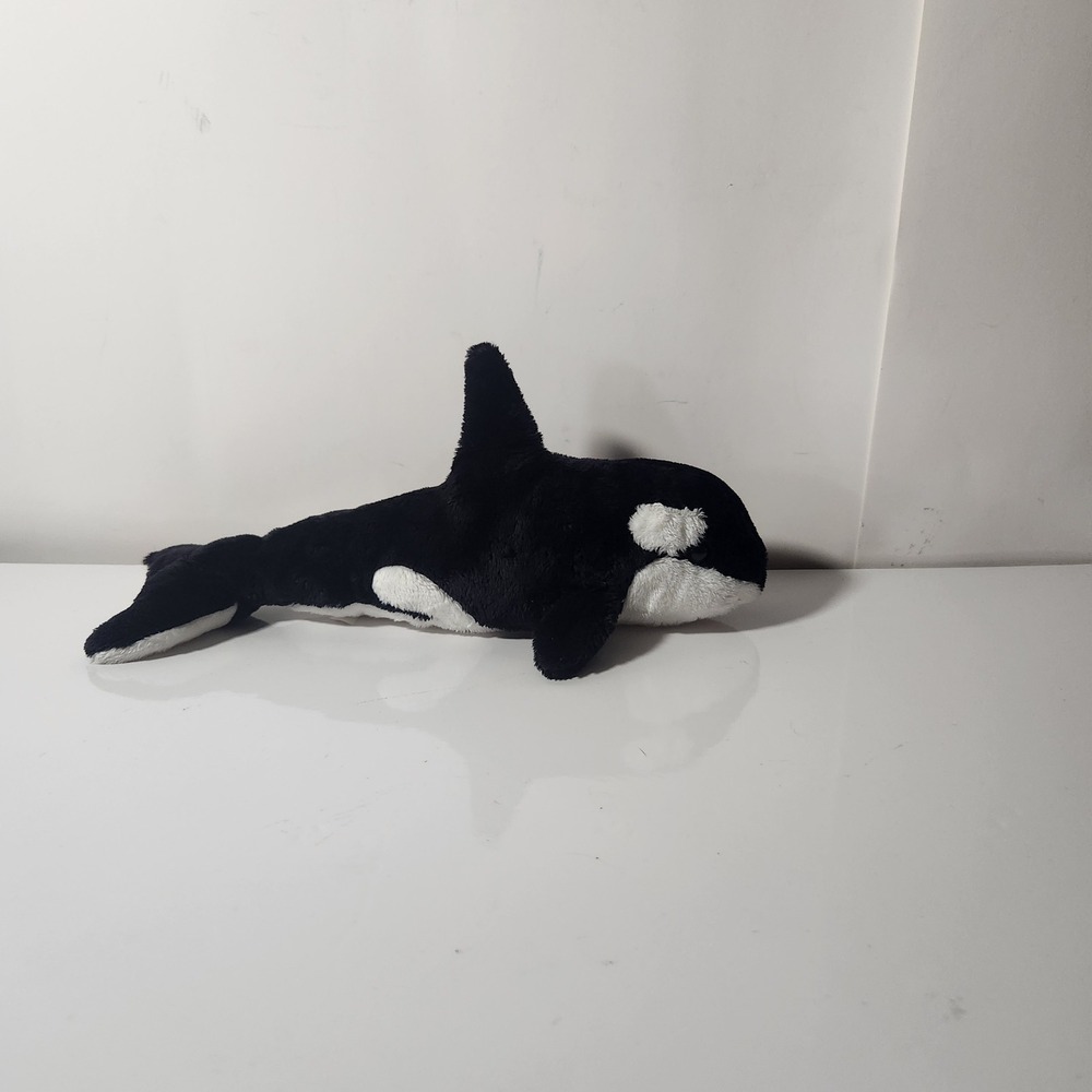 Douglas Cuddle Toys Orca Whale Plush Stuffed Animal Black White Killer Whale